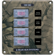 Water-Resistant Circuit Breaker Switch Panel - Camo, 4 Positions