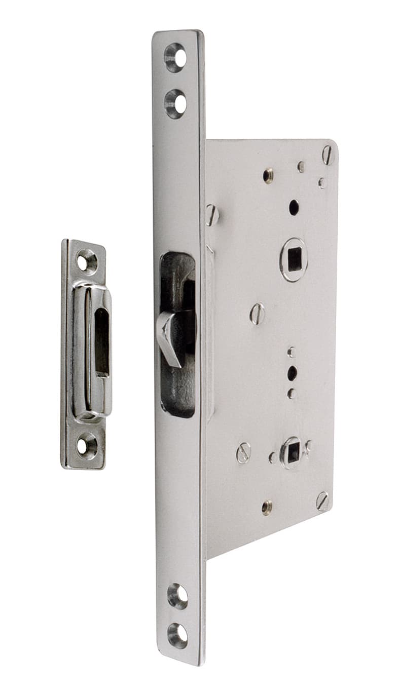 Lock with striker stainless steel hook and locking square 7 mm