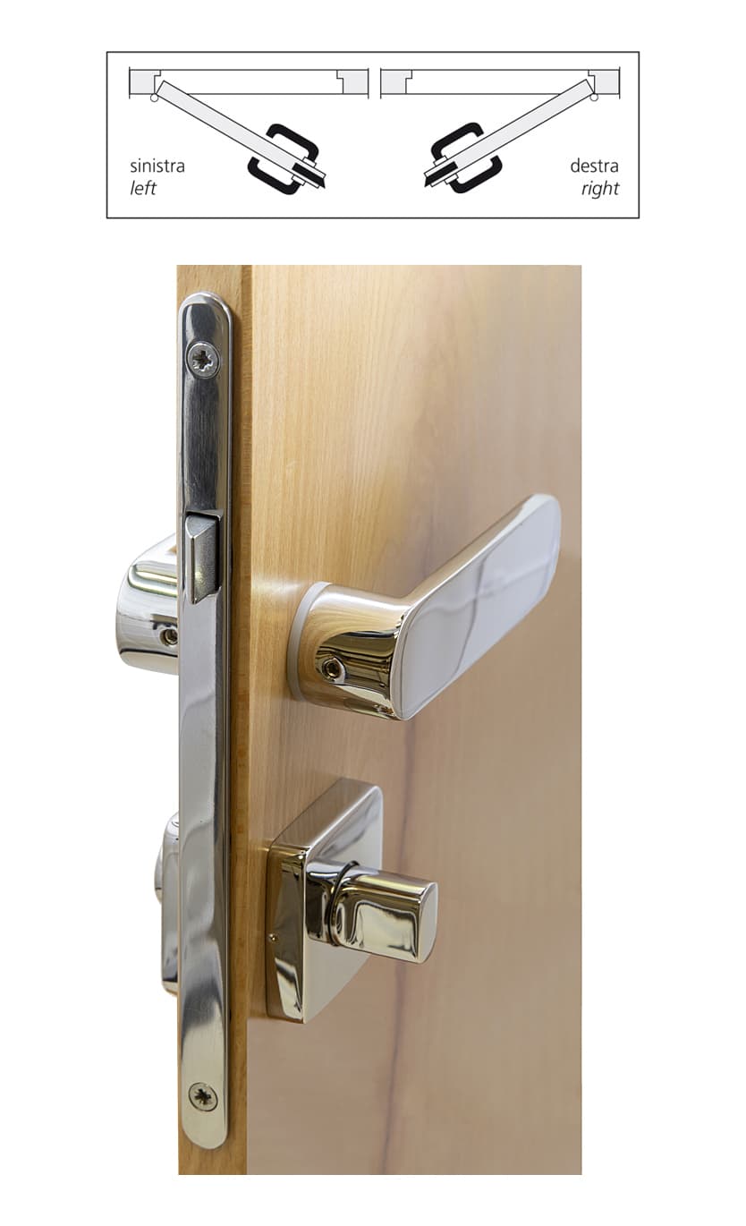 NAUTA C-SHOWER SLAM BLOCK LOCKSET