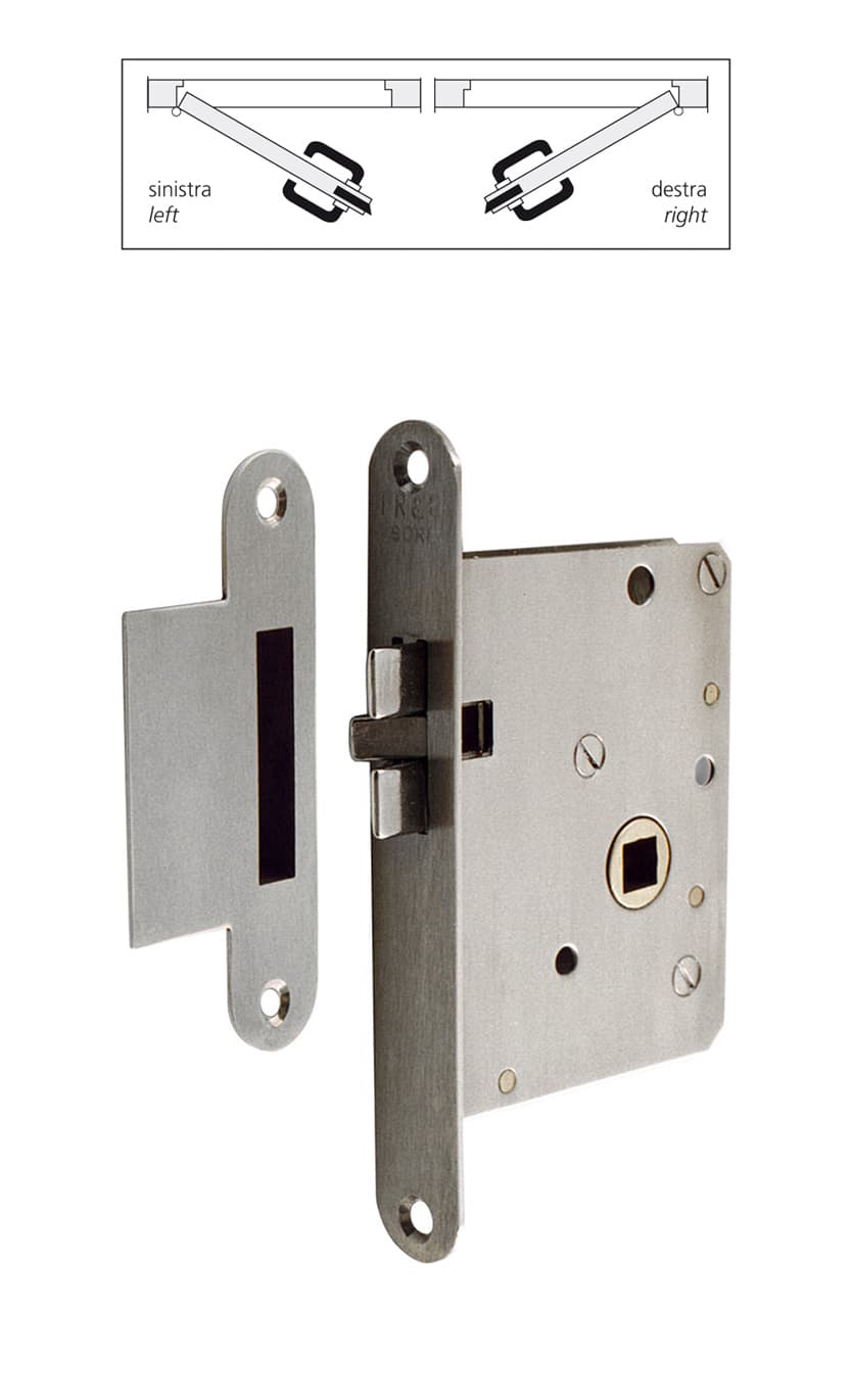 Lock with striking plate