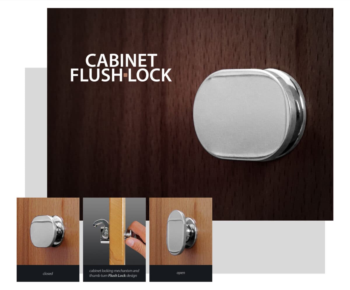 Cabinet Flush Lock