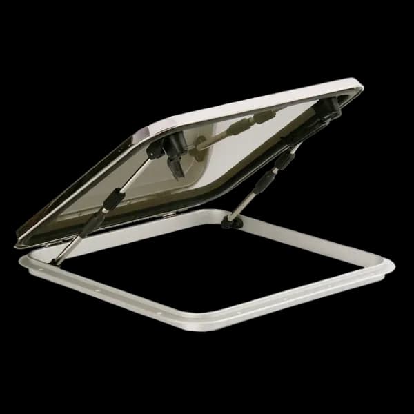 Bomar SS Voyager Mid Profile Series 12 15/16″ x 18 1/16″ Rectangle Stainless Steel Hatch