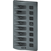 WeatherDeck® 12V DC Waterproof Switch Panel - 8 Position